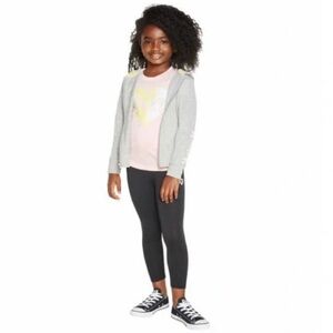 Hurley Girls 3 Pc Active Set, Tee, Jacket, & Legging | Size 4